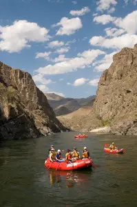 Idaho. Lower Salmon River. Whitewater rafting through canyon. MR