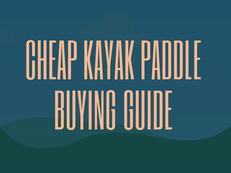 Cheap Kayak Paddle Buying Guide