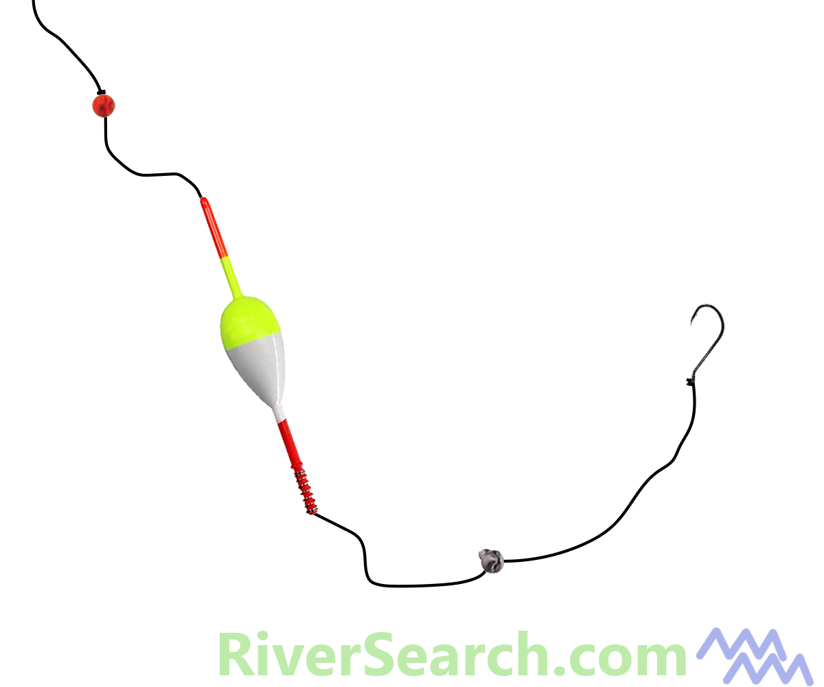 Slip Float Rig Trout Diagram